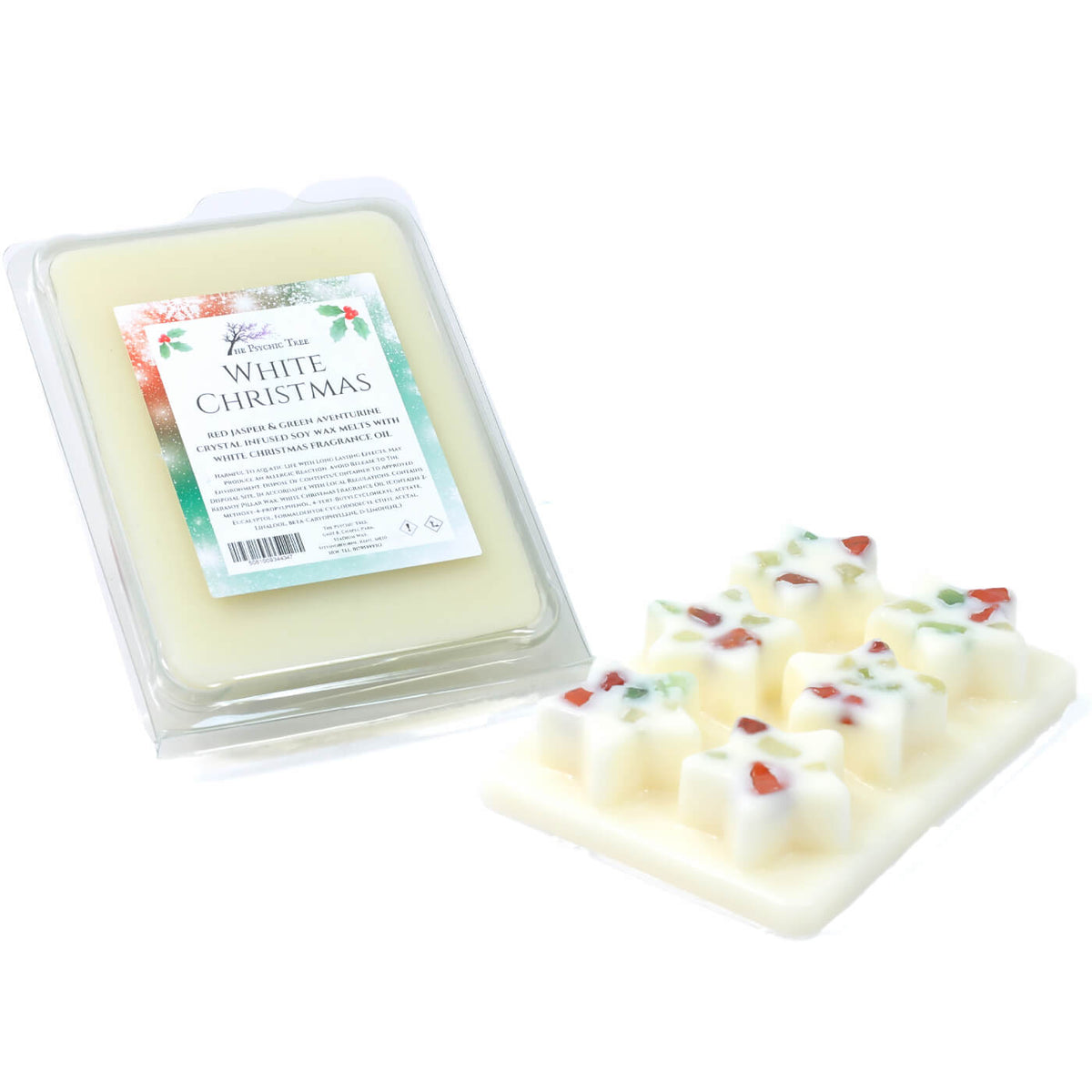 White Christmas – Kristalldurchzogene Duftwachstabs