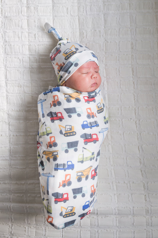 Copper Pearl Top Knot Hat Diesel 0-4m