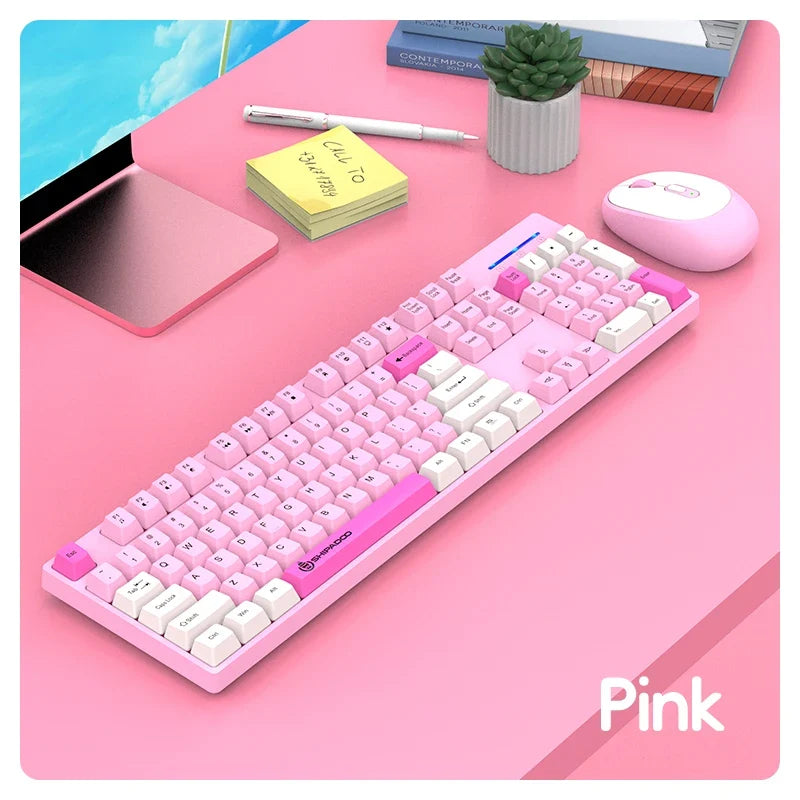Wireless Keyboard and Mouse Combo Set 2.4G for Laptop & Desktop Computer Gaming