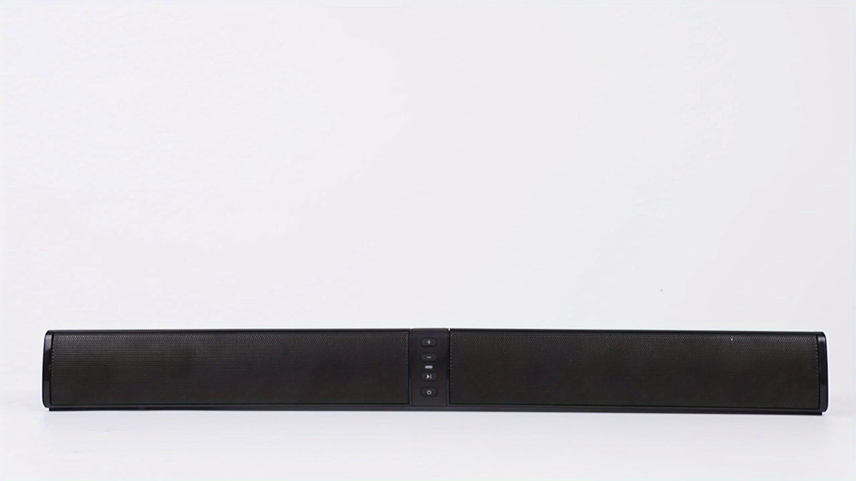Wireless Soundbar with 3D Surround Sound - Home Theatre Audio System with USB Charging for TV, Movies, Gaming & Music