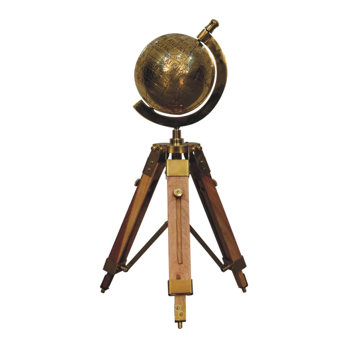 Artisan Brass Antique Tripod Globe