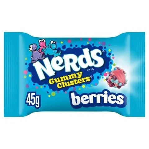 40 x Nerds Gummy Clusters Beeren Fruchtgeschmack Süßigkeiten 45G
