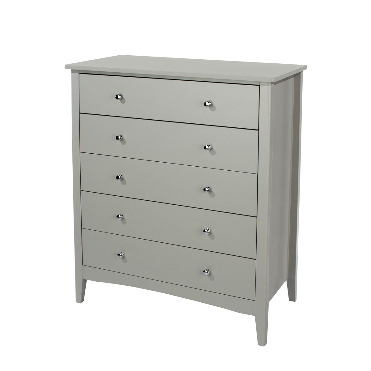 Como Grey 5 Drawer Chest