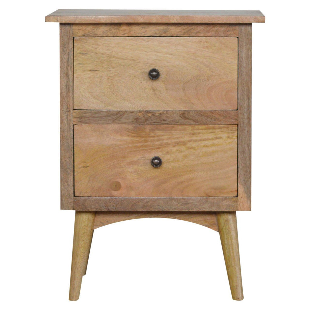 Artisan Nordic Style Bedside Table with 2 Drawers