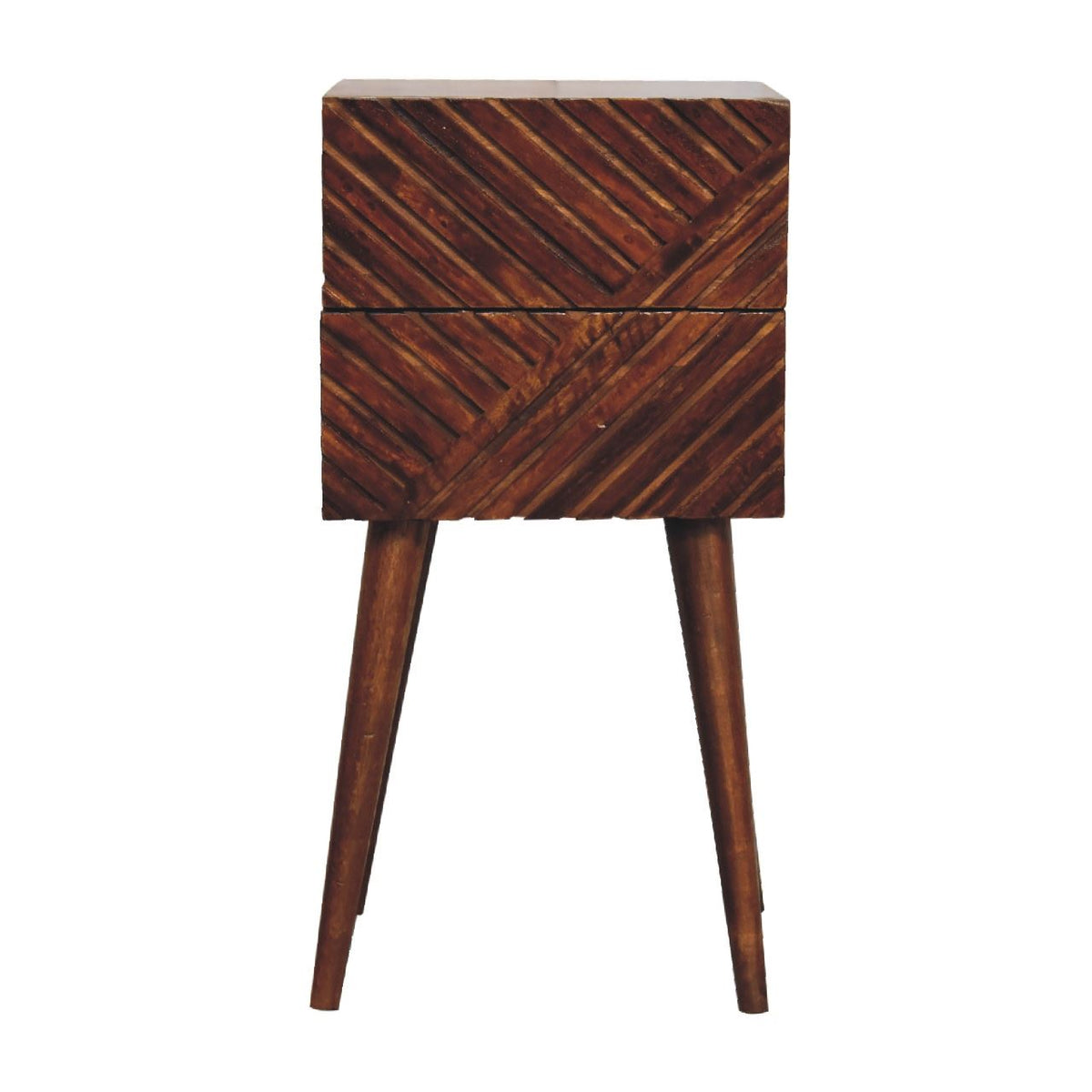 Artisan Lille Mini Chestnut Bedside Table