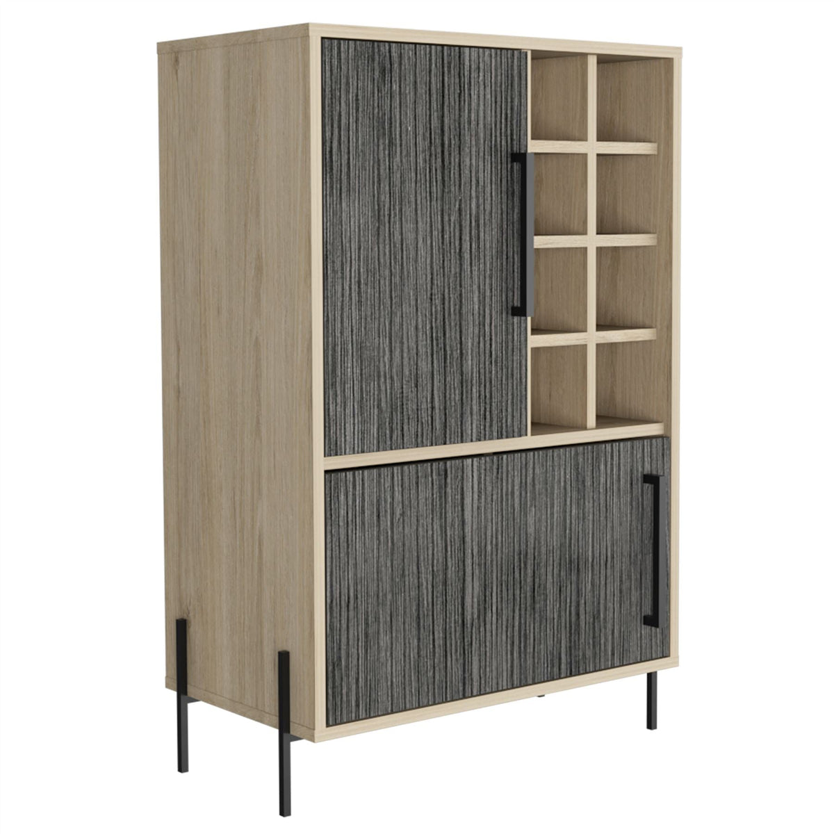 Harvard Washed Oak Drinks Bar