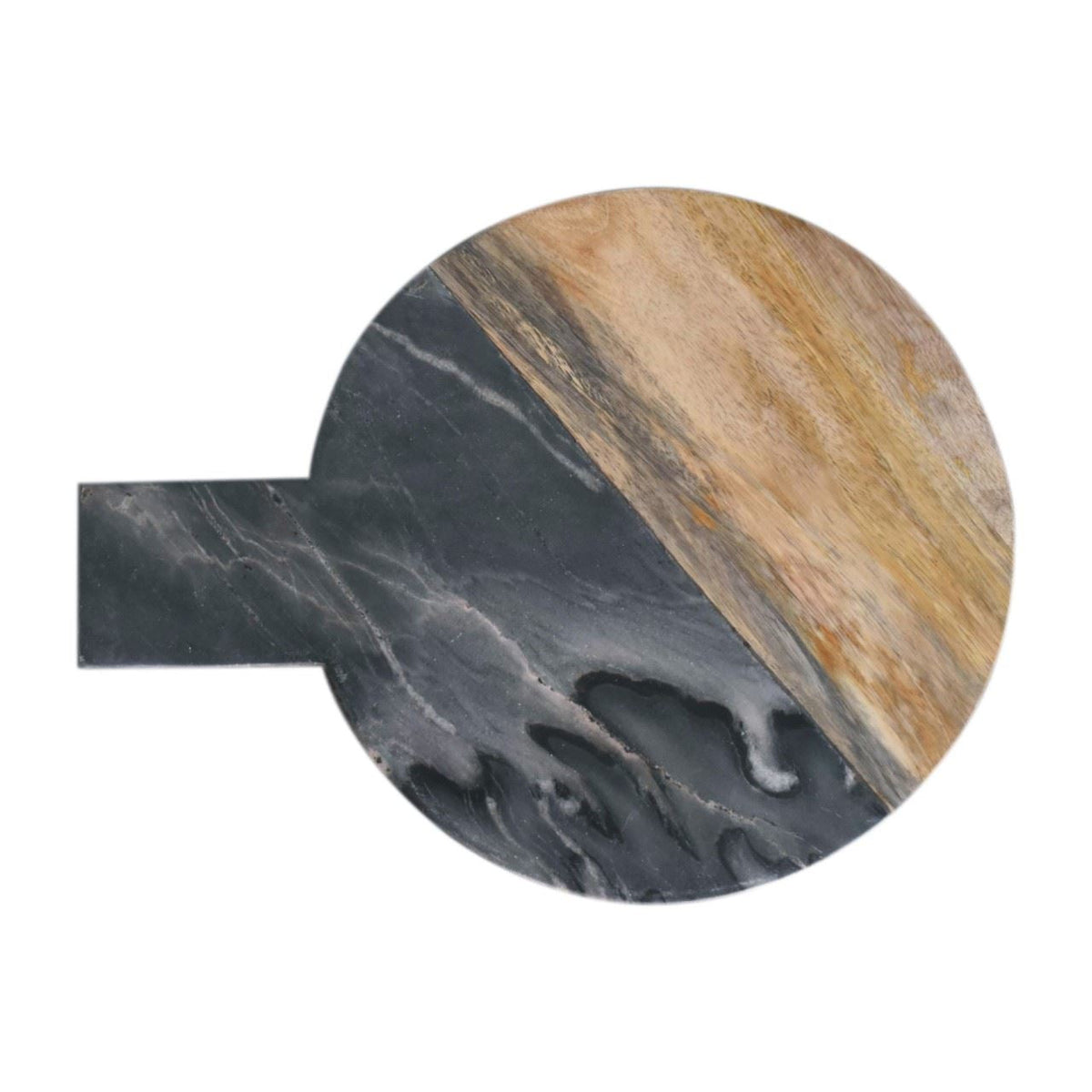 Artisan Black Marble, Terrazzo & Mango Wood Round Chopping Board