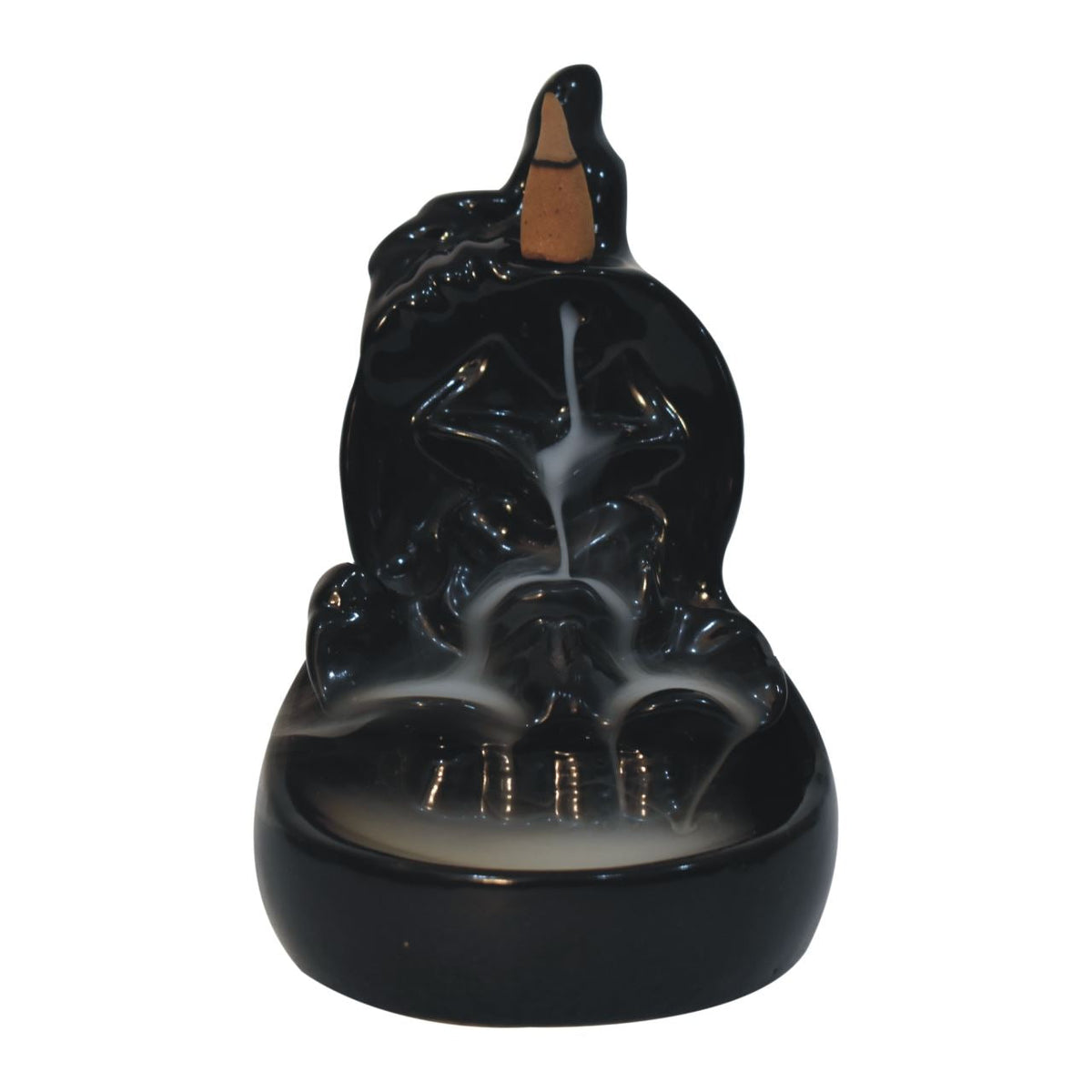 Artisan Temple Back Flow Burner Fountain Set - Cone Fragrances: Rose, Lavender, Jasmine, Tuberose, Incense Fragrances: Mango, Apple, Pineapple & Orange