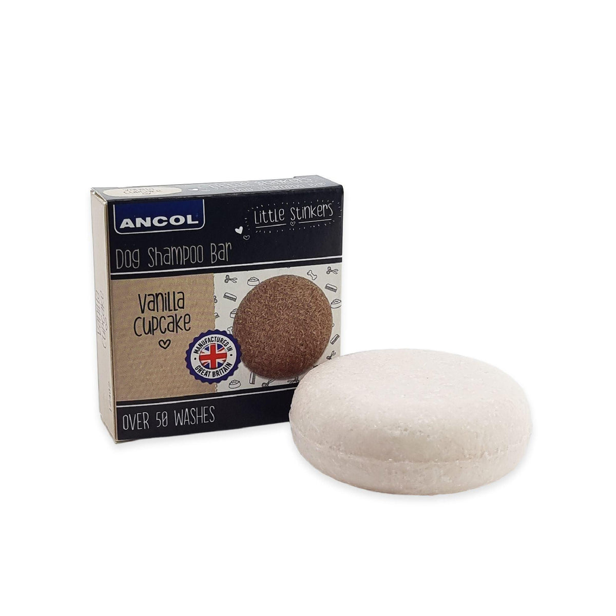 Ancol Little Stinker Dog Shampoo Bar Vanilla Cupcake 50g - Case of 6