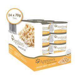 Applaws Cat Chicken and Cheese 70g - Case of 24