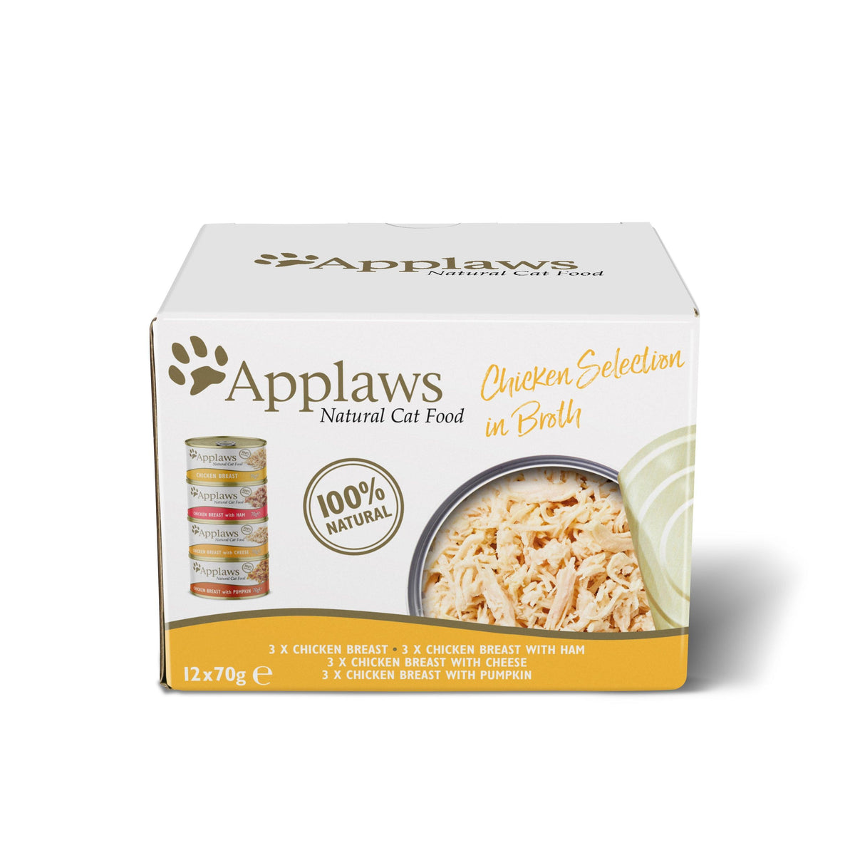 Applaws Cat Chicken Select Tins 12 x 70g - Case of 4