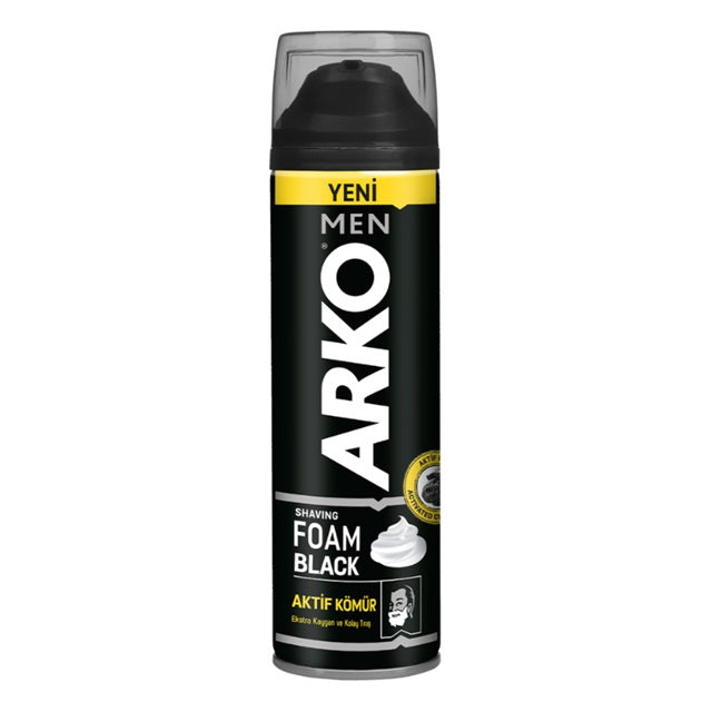 Arko Men Shaving Foam Black with Activated Charcoal 200ml