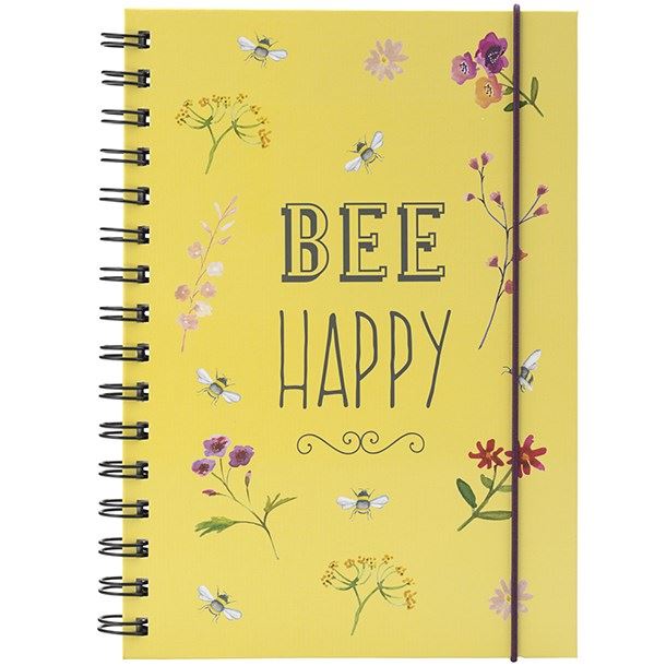 Bee Happy A5 Notebook