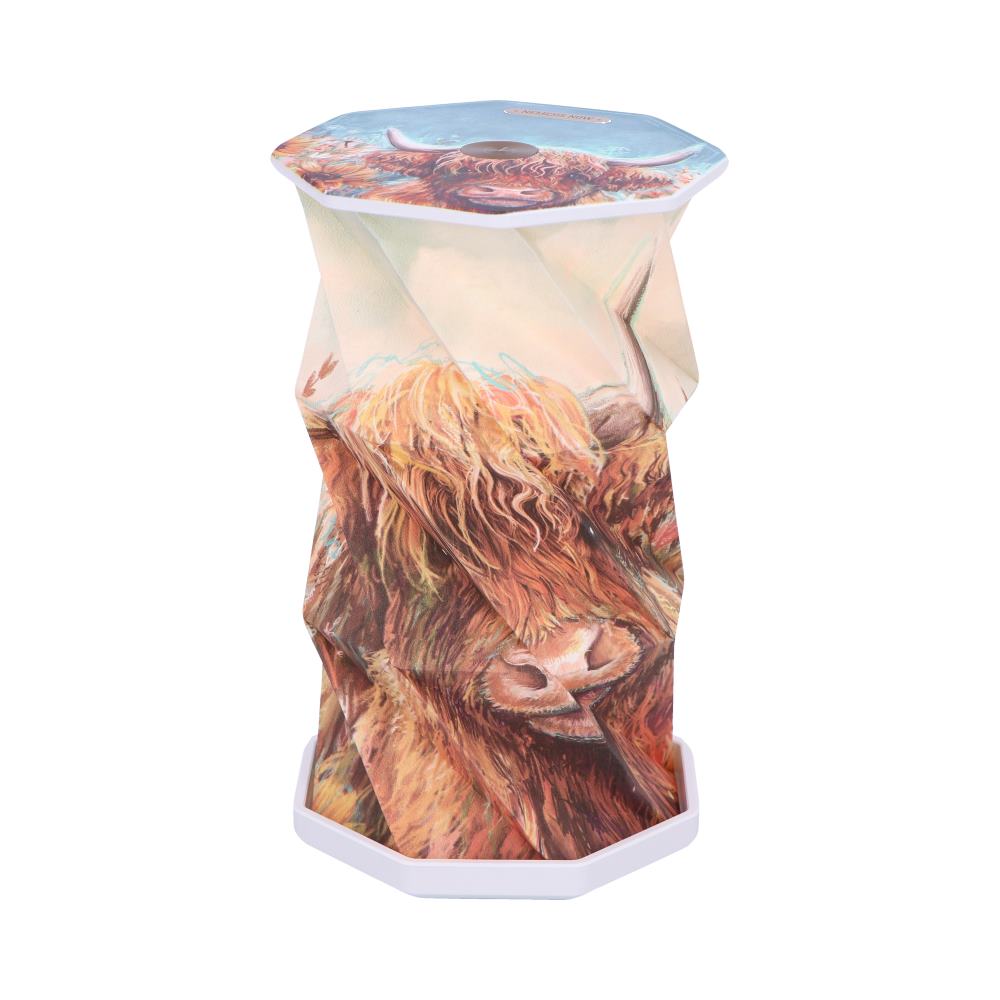 Highland Cow Foldable Lamp 21cm