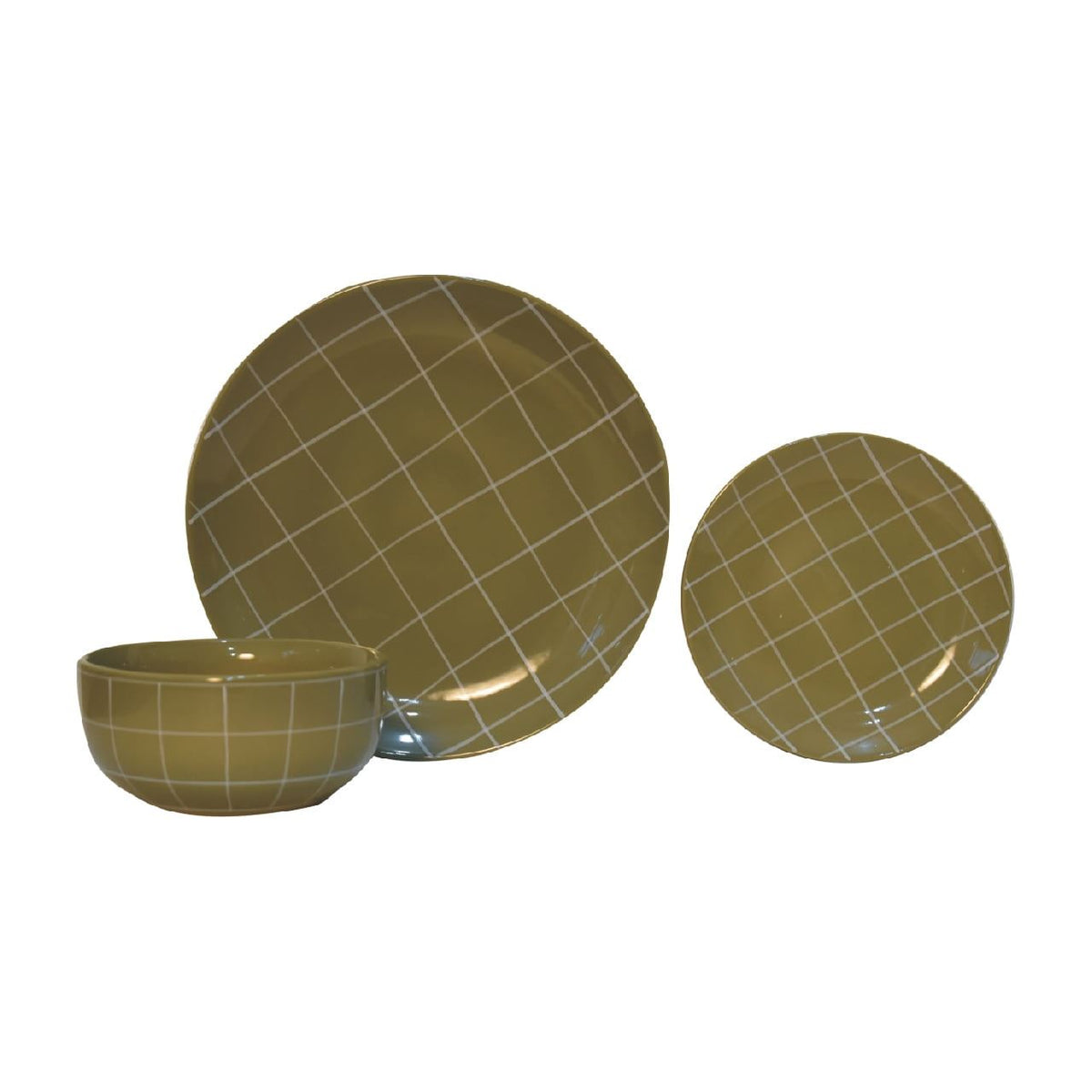 Dahlia Plate Set - 12 Piece