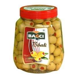 Bagci Stuffed Green Olive (Biberli Yesil Zeytin) Pet 700 Gr