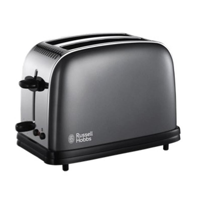 Russell Hobbs Colours Plus Grey Toaster 2 Slice UK Plug