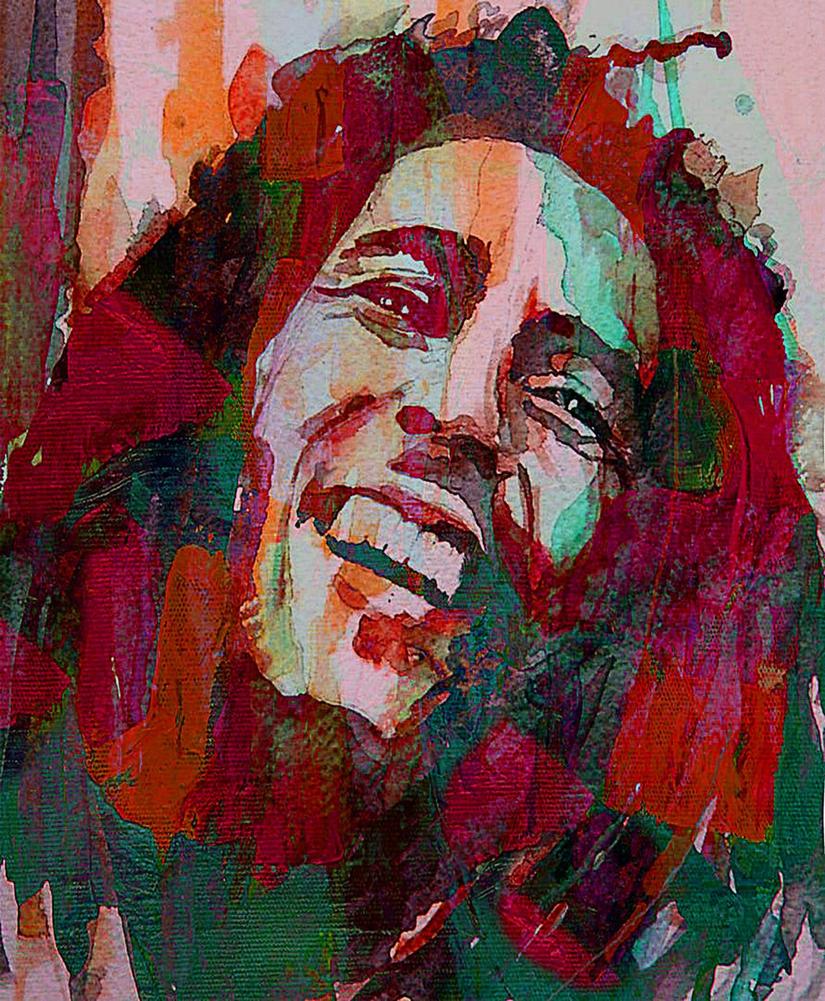Bob Marley 60cm x 49.5cm Large Metal Sign