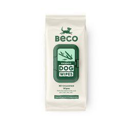 Beco Bamboo Unscented Dog Wipes, 80's - Case of 12
