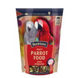 Bucktons Parrot food with Spirulina - 1.5kg - Case of 4