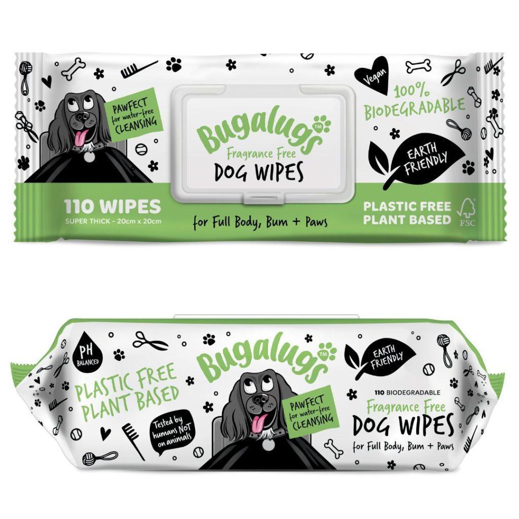 Bugalugs Fragrance Free Pet Wipes - Case of 6