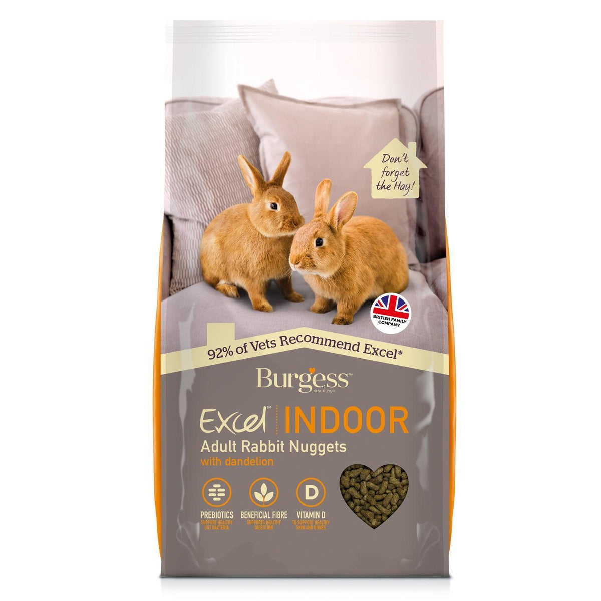 Burgess Excel Indoor Rabbit Nugget 10kg