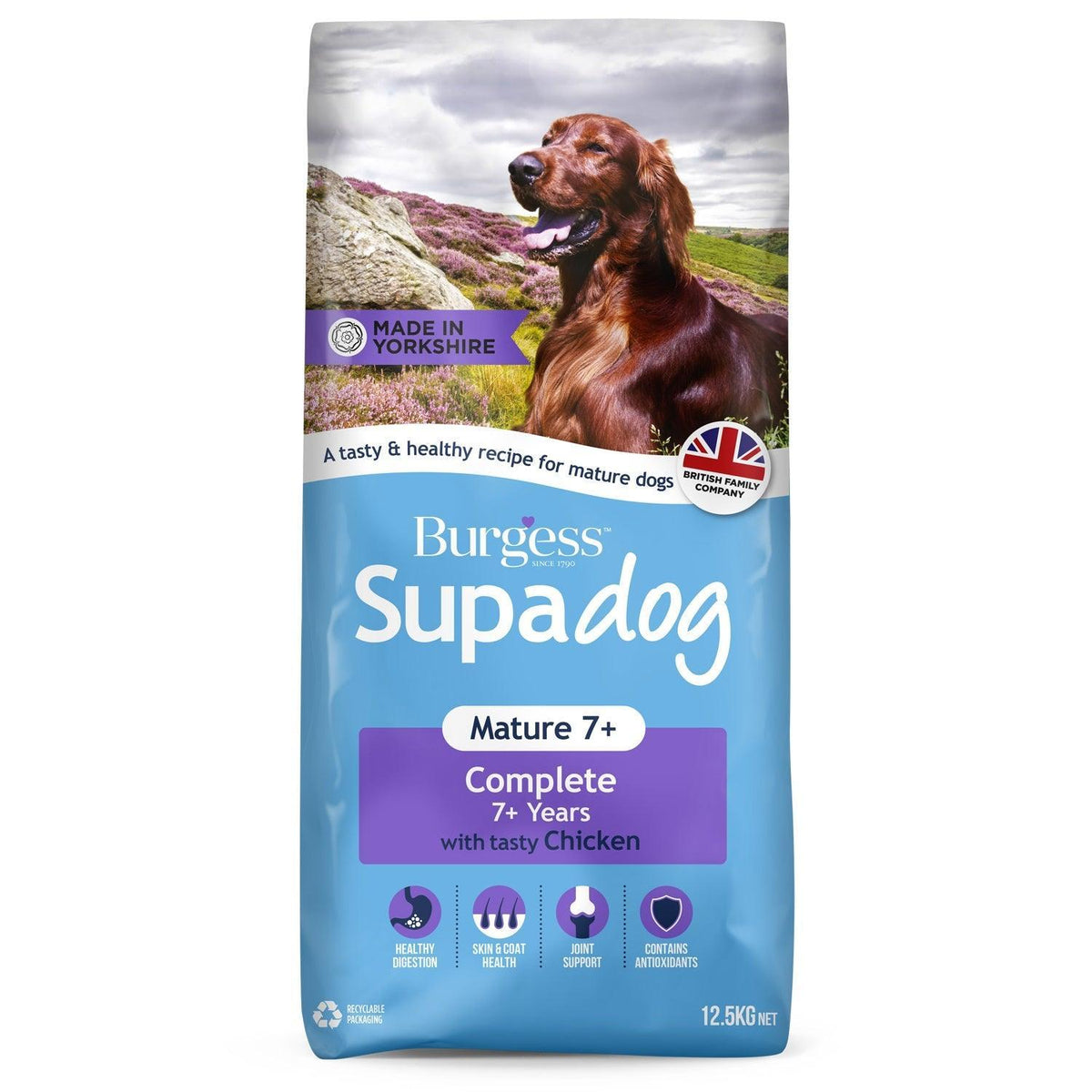 Burgess Supadog Mature Chicken 12.5KG