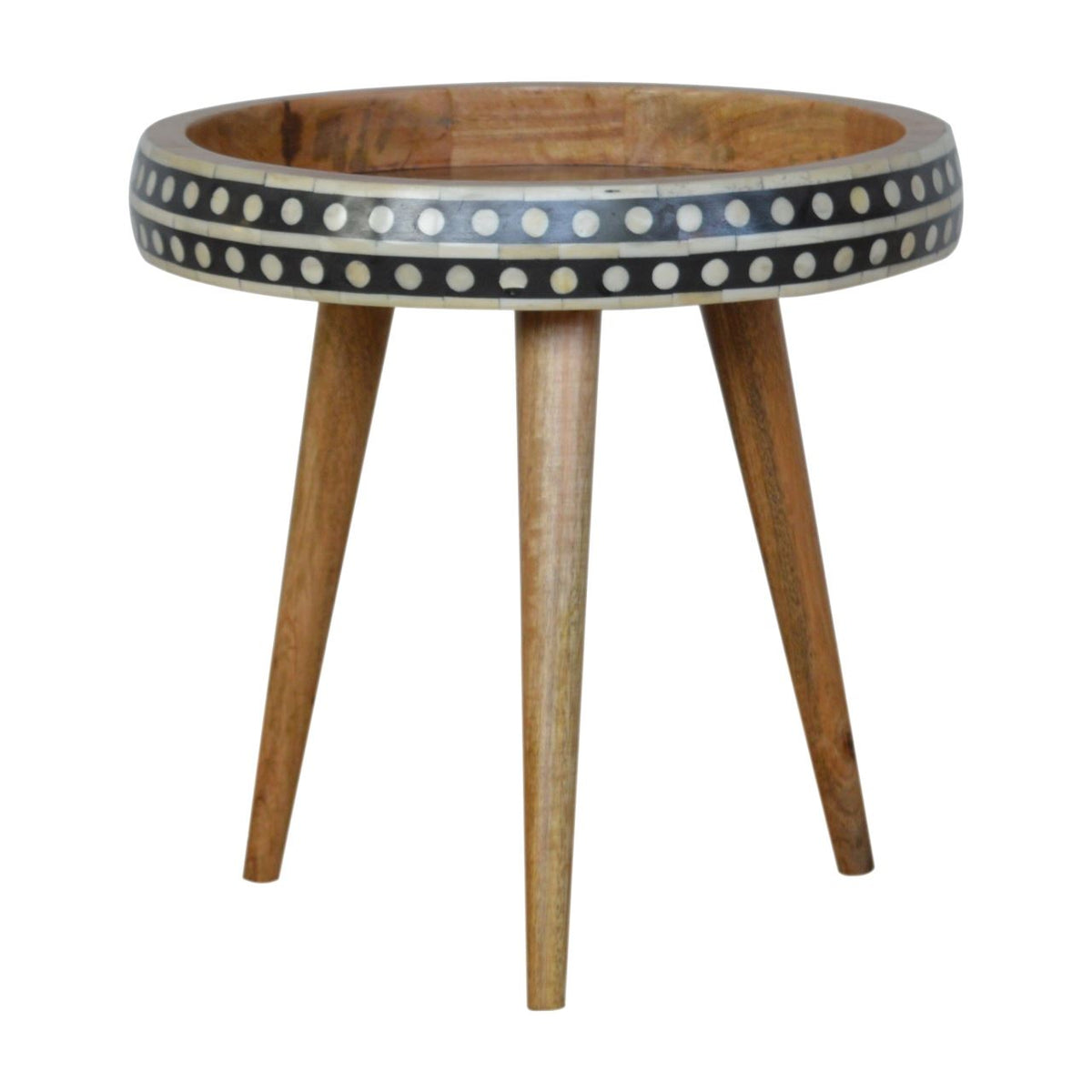 Artisan Small Patterned Nordic Style End Table