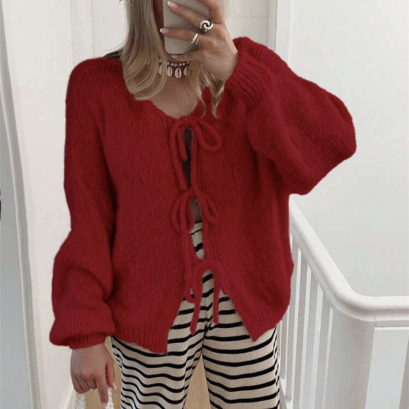 Solid Color Commute Simple Sweater Women