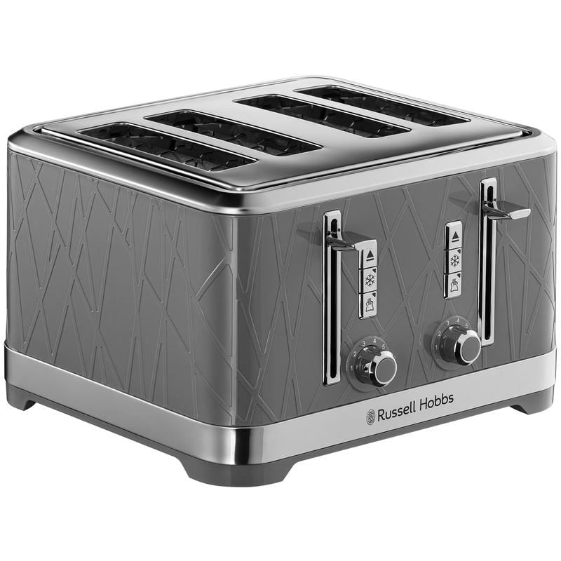 Russell Hobbs Grey Structure 4 Slice Toaster UK Plug