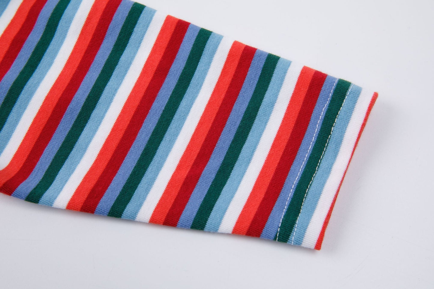 Cara Stripe Kids Rainbow T-Shirt - Premium Cotton Top for Ages 0-5 Years