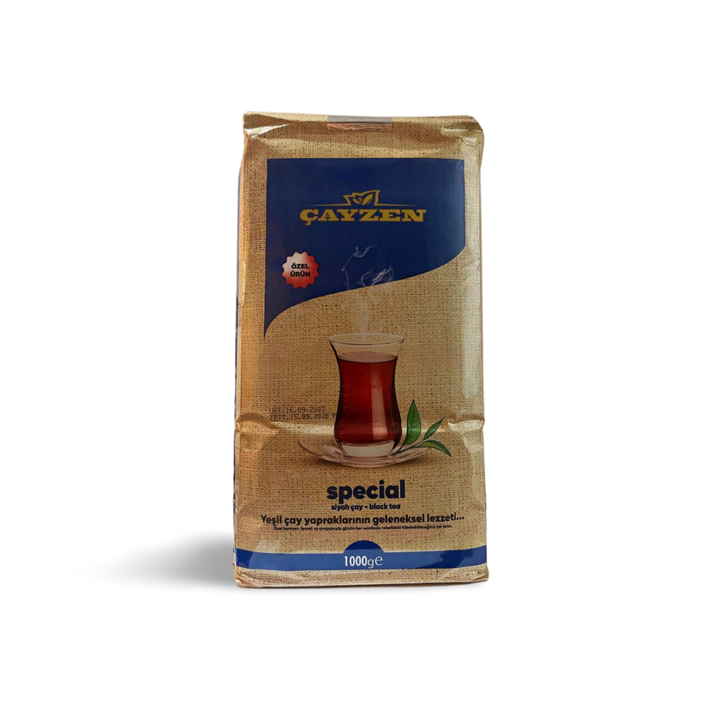 Cayzen Special Loose Leaf Black Tea/ %10 Ceylon Tea Mixed (Dokme Cay) 1000 Gram
