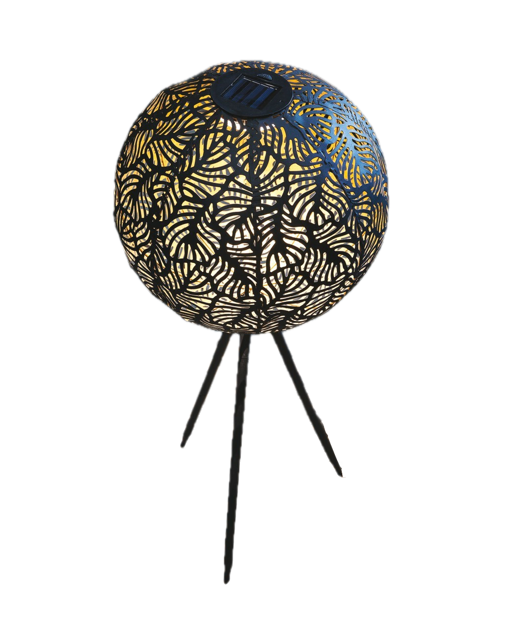 Solar Free Standing Leaf Effect Sphere