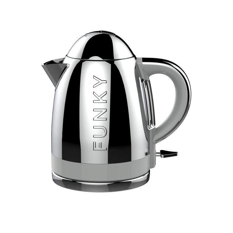 The Funky Appliance Company 1.7 Litre Funky Chrome Kettle UK Plug