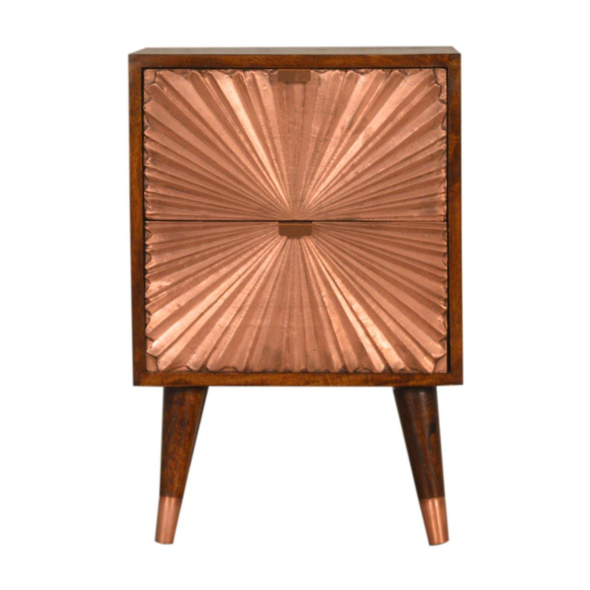 Artisan Manila Copper Bedside Table