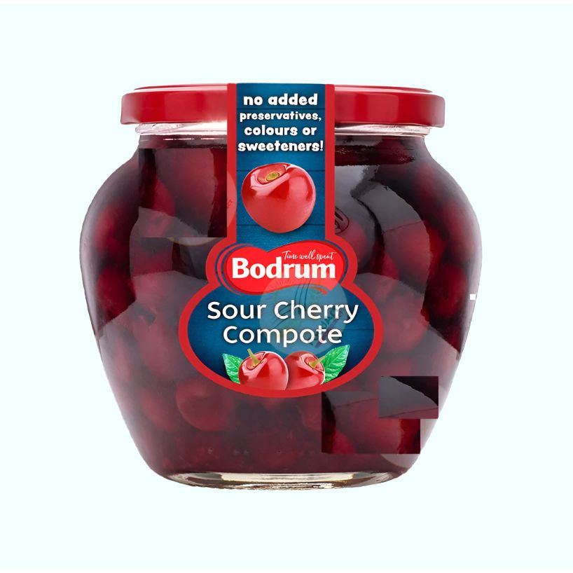 Bodrum Sour Cherry Compote (Visne Kompostosu) 580 ML