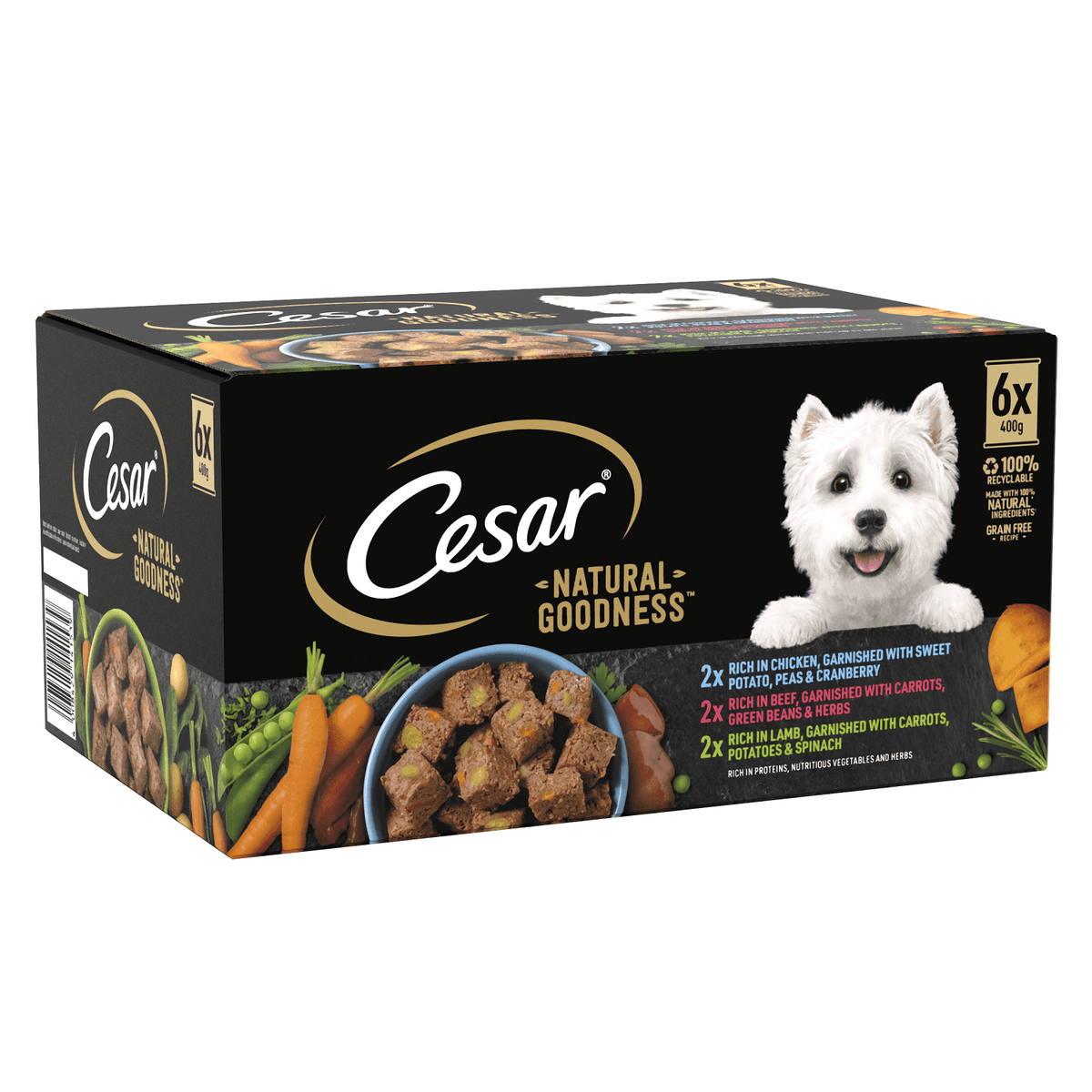 Cesar Tins Natural Goodness Mix Loaf 400g - Case of 6