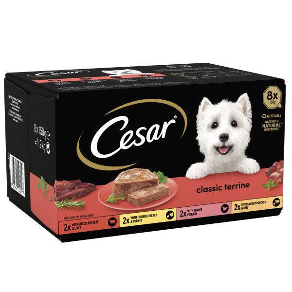 Cesar Tray Classic Meat Selection 8 x 150g - Case of 3