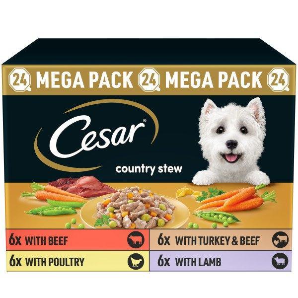 Cesar Tray Country Stew Chick&V 150g - Case of 24