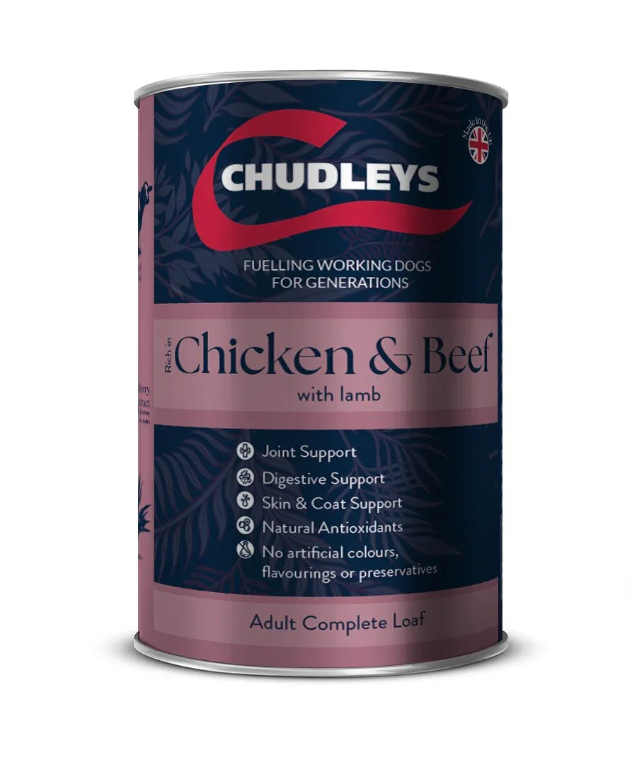 Chudleys Chicken and Beef Lamb Wet 395g - Case of 12
