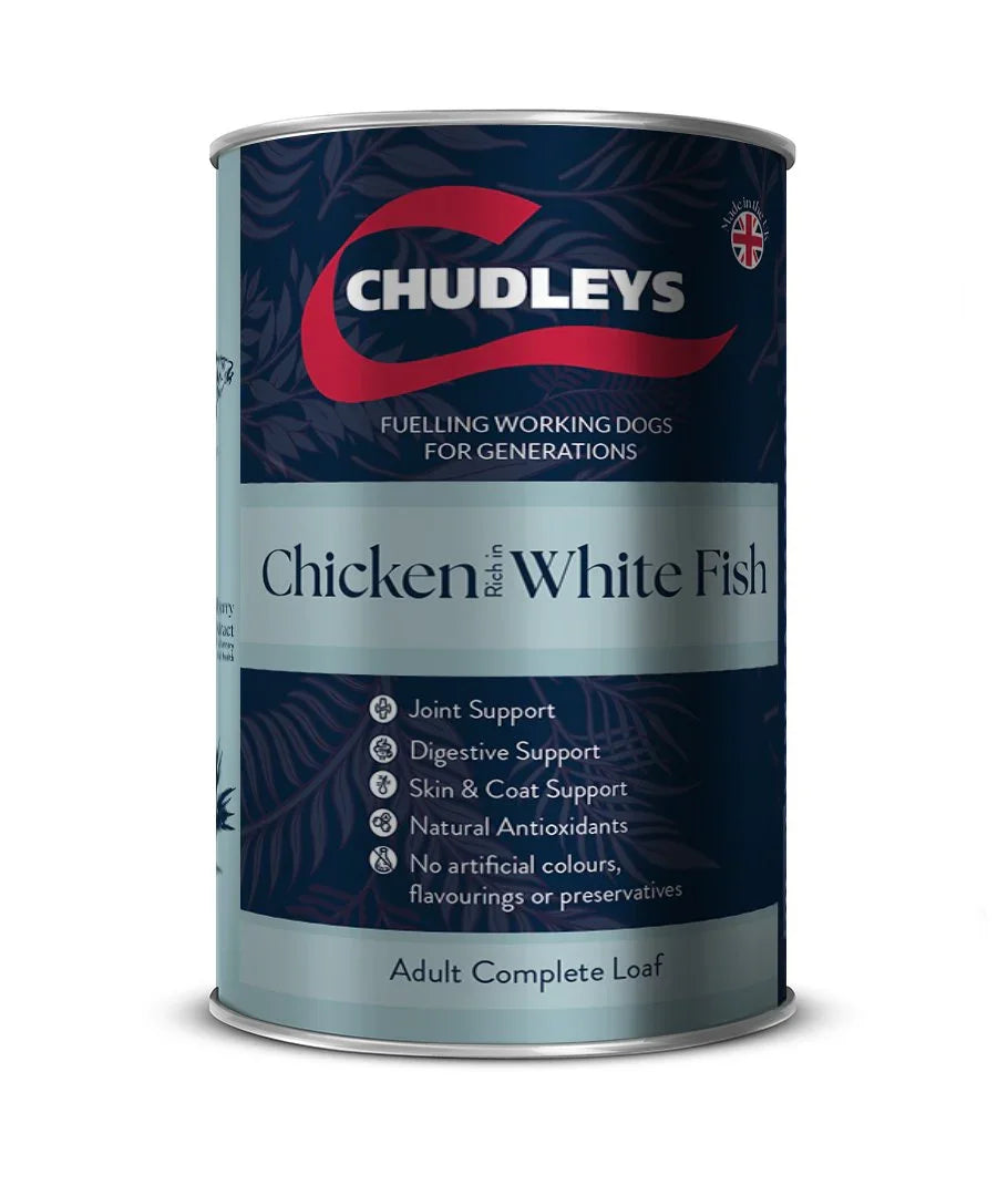 Chudleys Chicken White Fish Wet 395g - Case of 12