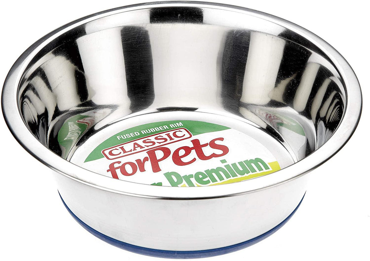 Classic Stainless Steel Non-Slip Dish 22cm - Case of 6