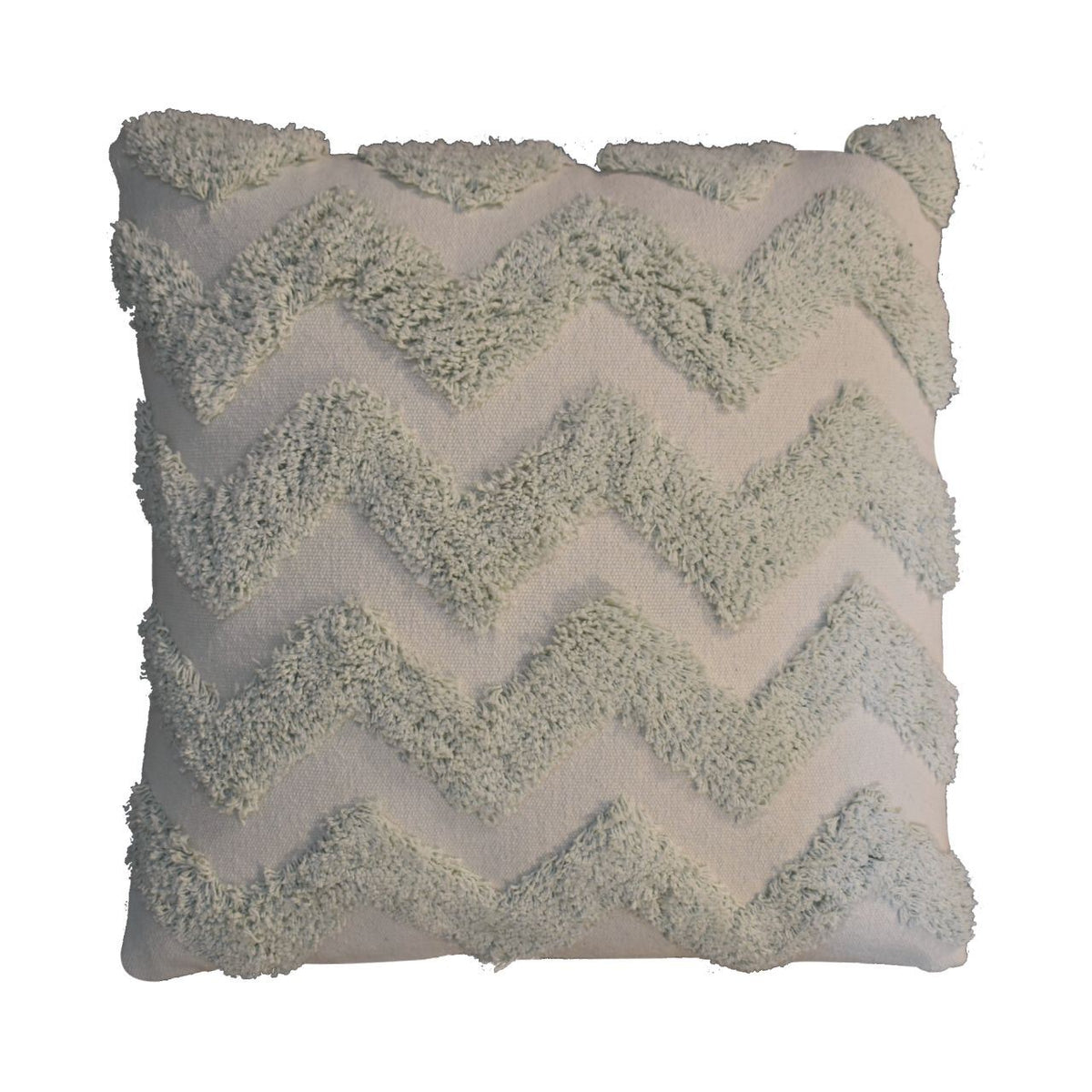 Artisan Sage Green Zig-zag Cushion Set of 2