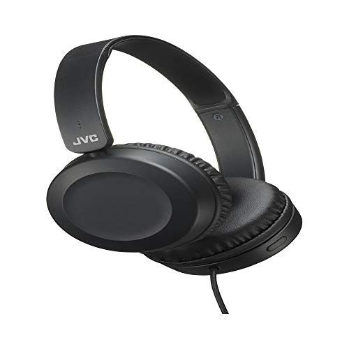 JVC HAS31MBE Foldable Headphones with Remote Mic - Black