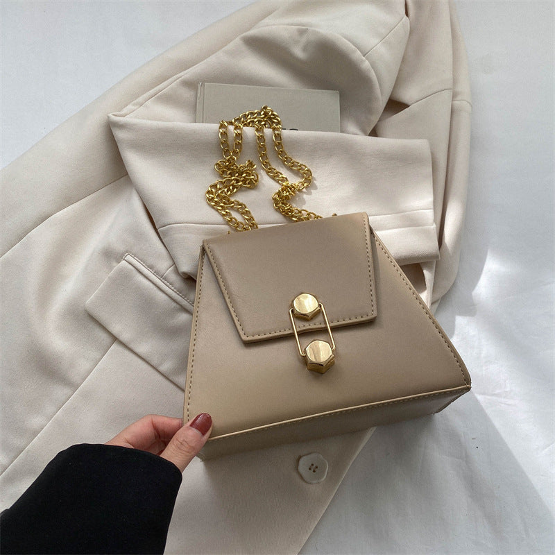 Simple Retro Ins Western Style Women's Bag Korean Style Personalized Ins Chain Messenger Bag