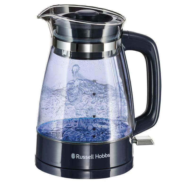 Russell Hobbs Classic Glass Kettle Ombre Blue UK Plug