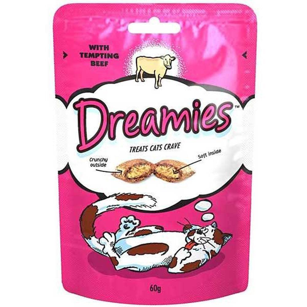 Dreamies Beef Cat Treats 60g - Case of 8