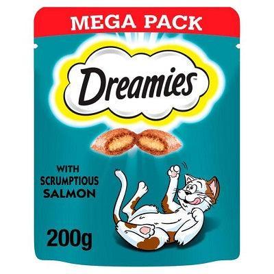 Dreamies Salmon Cat Treats Mega Pack 200g - Case of 6