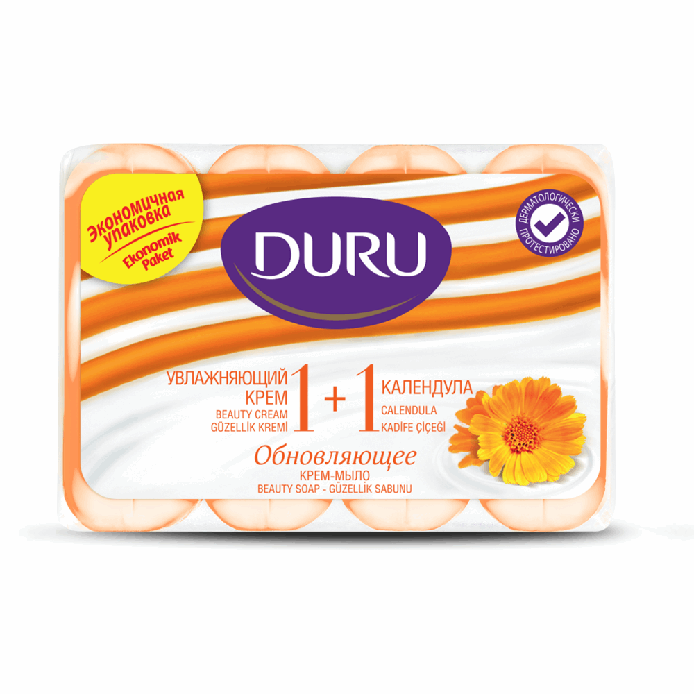 Evyap Duru 1+1 Beauty Soap Calendula (Sabun) 4*90 Gr