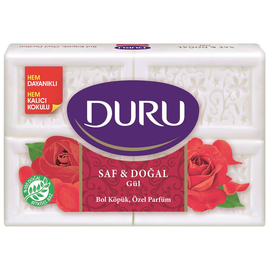 Evyap Duru Pure & Natural Soap (Rose) 4*150g